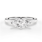 Ashley Marquise Cut Lab Grown Diamond 18Kt White Gold Engagement Ring