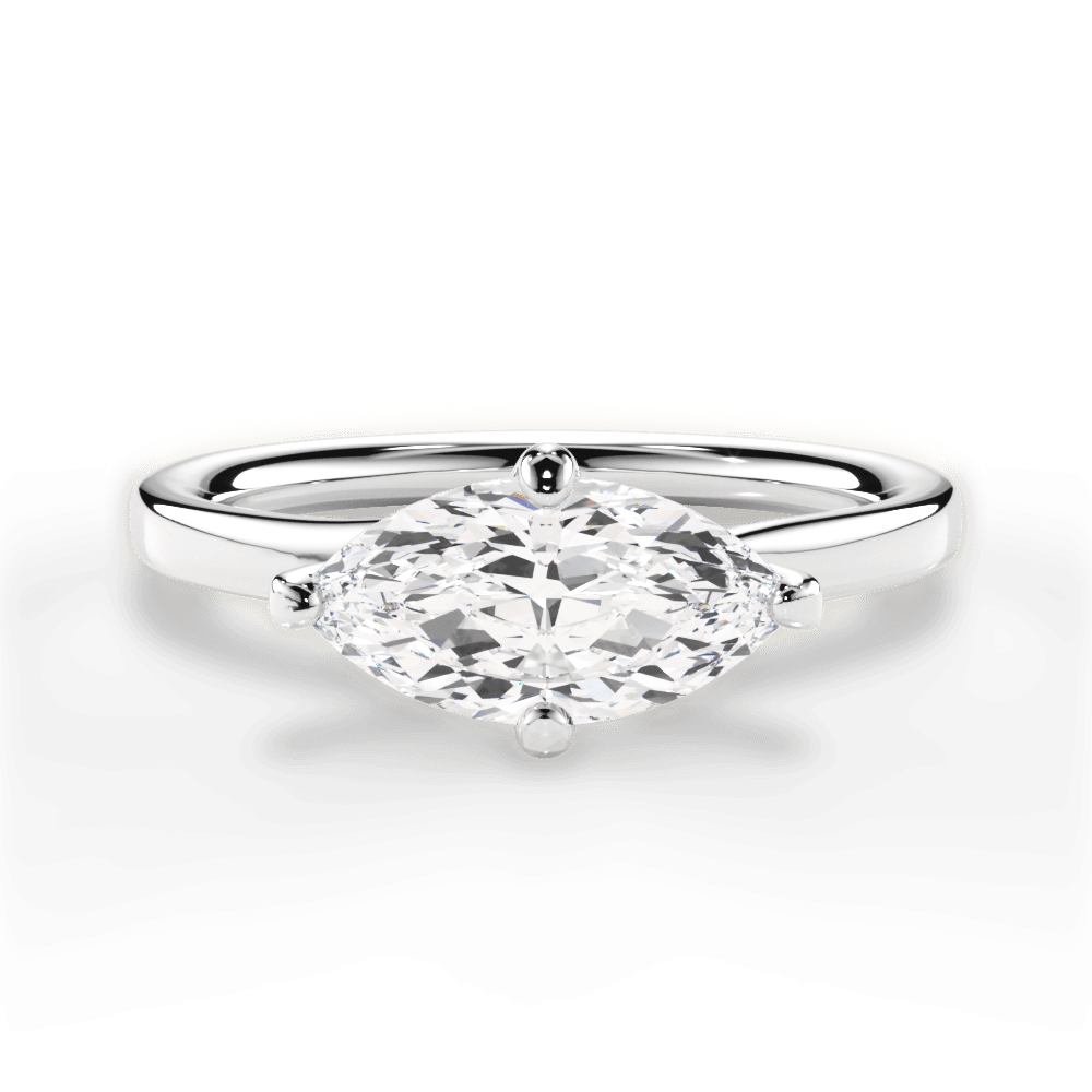 Ashley Marquise Cut Lab Grown Diamond Platinum Engagement Ring