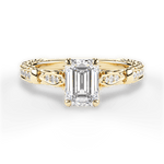 Gabriela Emerald Cut Lab Grown Diamond 18Kt Yellow Gold Engagement Ring