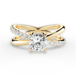 Jennifer Cushion Cut Lab Grown Diamond 18Kt Yellow Gold Engagement Ring