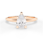 Casey Pear Cut Lab Grown Diamond 18Kt Rose Gold Engagement Ring