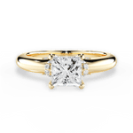 Florence Princess Cut Lab Grown Diamond 18Kt Yellow Gold Engagement Ring