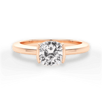 Bridget Cushion Cut Lab Grown Diamond 18Kt Rose Gold Engagement Ring