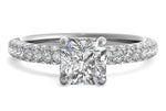 Kylie Radiant Cut Lab Grown Diamond 18Kt White Gold Engagement Ring