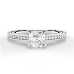 Donna Asscher Cut Lab Grown Diamond 18Kt White Gold Engagement Ring