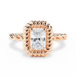 Belinda Radiant Cut Lab Grown Diamond 18Kt Rose Gold Engagement Ring