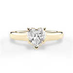 Carol Heart Cut Lab Grown Diamond 18Kt Yellow Gold Engagement Ring
