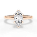 Brenda Marquise Cut Lab Grown Diamond 18Kt Rose Gold Engagement Ring