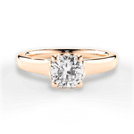 Carol Cushion Cut Lab Grown Diamond 18Kt Rose Gold Engagement Ring