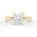 Elaine Princess Cut Lab Grown Diamond 18Kt Yellow Gold Engagement Ring