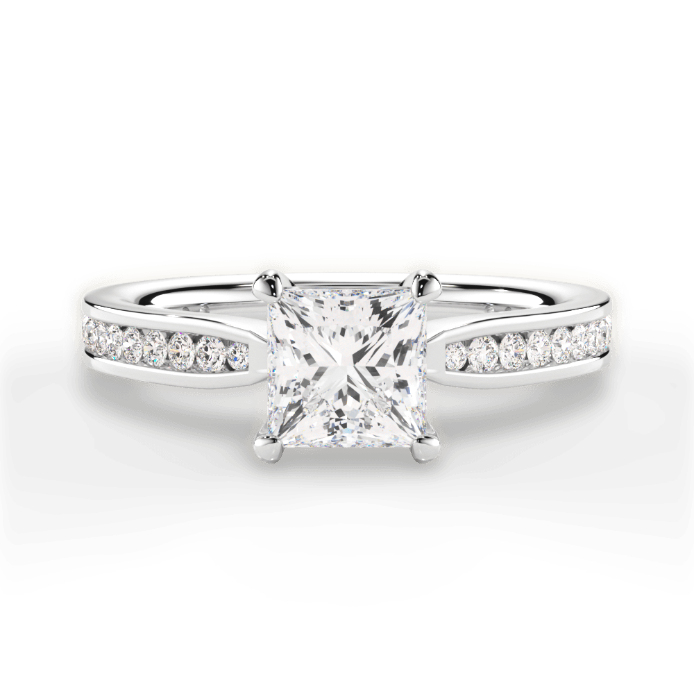 Katelyn Princess Cut Lab Grown Diamond Platinum Engagement Ring