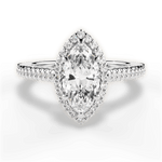 Jenny Marquise Cut Lab Grown Diamond Platinum Engagement Ring