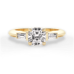 Emily Cushion Cut Lab Grown Diamond 18Kt Yellow Gold Engagement Ring