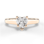 Ariana Heart Cut Lab Grown Diamond 18Kt Rose Gold Engagement Ring