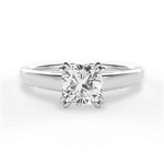 Anna Cushion Cut Lab Grown Diamond Platinum Engagement Ring