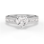 Lynn Heart Cut Lab Grown Diamond 18Kt White Gold Engagement Ring