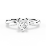 Bianca Heart Cut Lab Grown Diamond 14Kt White Gold Engagement Ring