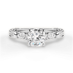 Gabriela Cushion Cut Lab Grown Diamond Platinum Engagement Ring