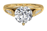 Connie Round Cut Lab Grown Diamond 18Kt Yellow Gold Engagement Ring