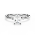 Chloe Radiant Cut Lab Grown Diamond 18Kt White Gold Engagement Ring