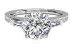 Katie Round Cut Lab Grown Diamond 18Kt White Gold Engagement Ring