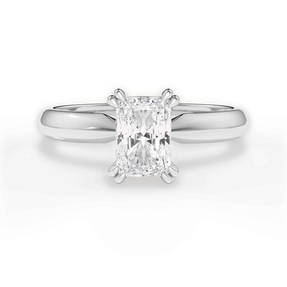 Anastasia Radiant Cut Lab Grown Diamond 14Kt White Gold Engagement Ring