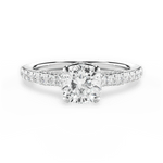Laura Cushion Cut Lab Grown Diamond Platinum Engagement Ring