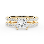 Christie Princess Cut Lab Grown Diamond 18Kt Yellow Gold Engagement Ring