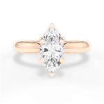 Beth Marquise Cut Lab Grown Diamond 18Kt Rose Gold Engagement Ring