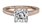 Judith Asscher Cut Lab Grown Diamond 18Kt Rose Gold Engagement Ring