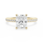 Janice Radiant Cut Lab Grown Diamond 18Kt Yellow Gold Engagement Ring