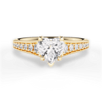 Leslie Heart Cut Lab Grown Diamond 18Kt Yellow Gold Engagement Ring
