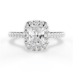 Ingrid Radiant Cut Lab Grown Diamond Platinum Engagement Ring