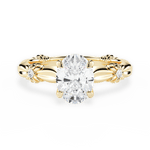 Claire Oval Cut Lab Grown Diamond 18Kt Yellow Gold Engagement Ring