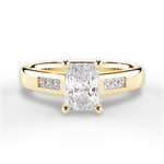 Brittany Radiant Cut Lab Grown Diamond 18Kt Yellow Gold Engagement Ring