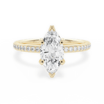 Janice Marquise Cut Lab Grown Diamond 18Kt Yellow Gold Engagement Ring