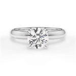 Anastasia Round Cut Lab Grown Diamond 18Kt White Gold Engagement Ring