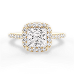 Ingrid Princess Cut Lab Grown Diamond 18Kt Yellow Gold Engagement Ring