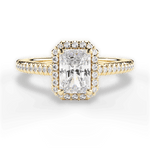 Jenny Radiant Cut Lab Grown Diamond 18Kt Yellow Gold Engagement Ring