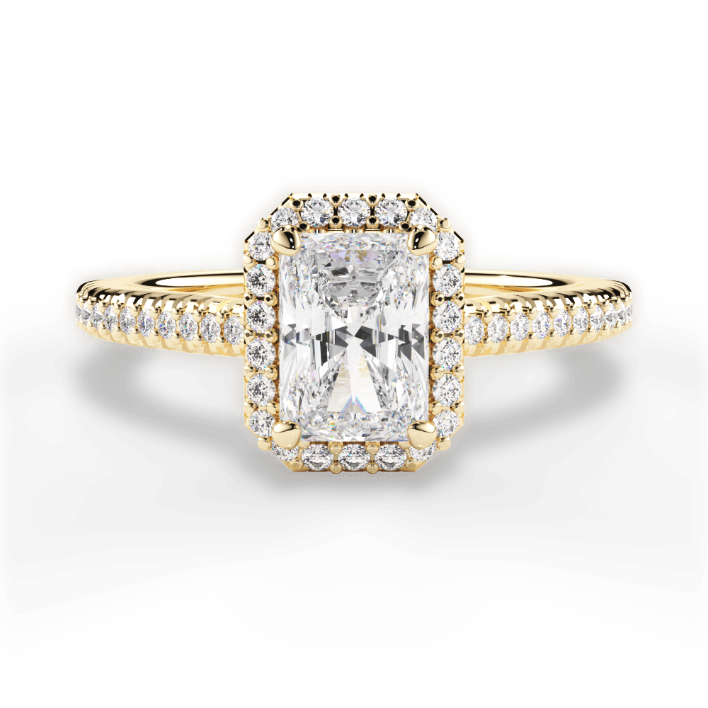 Jenny Radiant Cut Lab Grown Diamond 18Kt Yellow Gold Engagement Ring