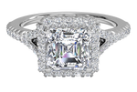 Judy Asscher Cut Lab Grown Diamond 18Kt White Gold Engagement Ring
