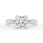 Elaine Cushion Cut Lab Grown Diamond 18Kt White Gold Engagement Ring