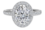 Karen Oval Cut Lab Grown Diamond Platinum Engagement Ring