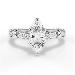 Gabriela Marquise Cut Lab Grown Diamond 18Kt White Gold Engagement Ring