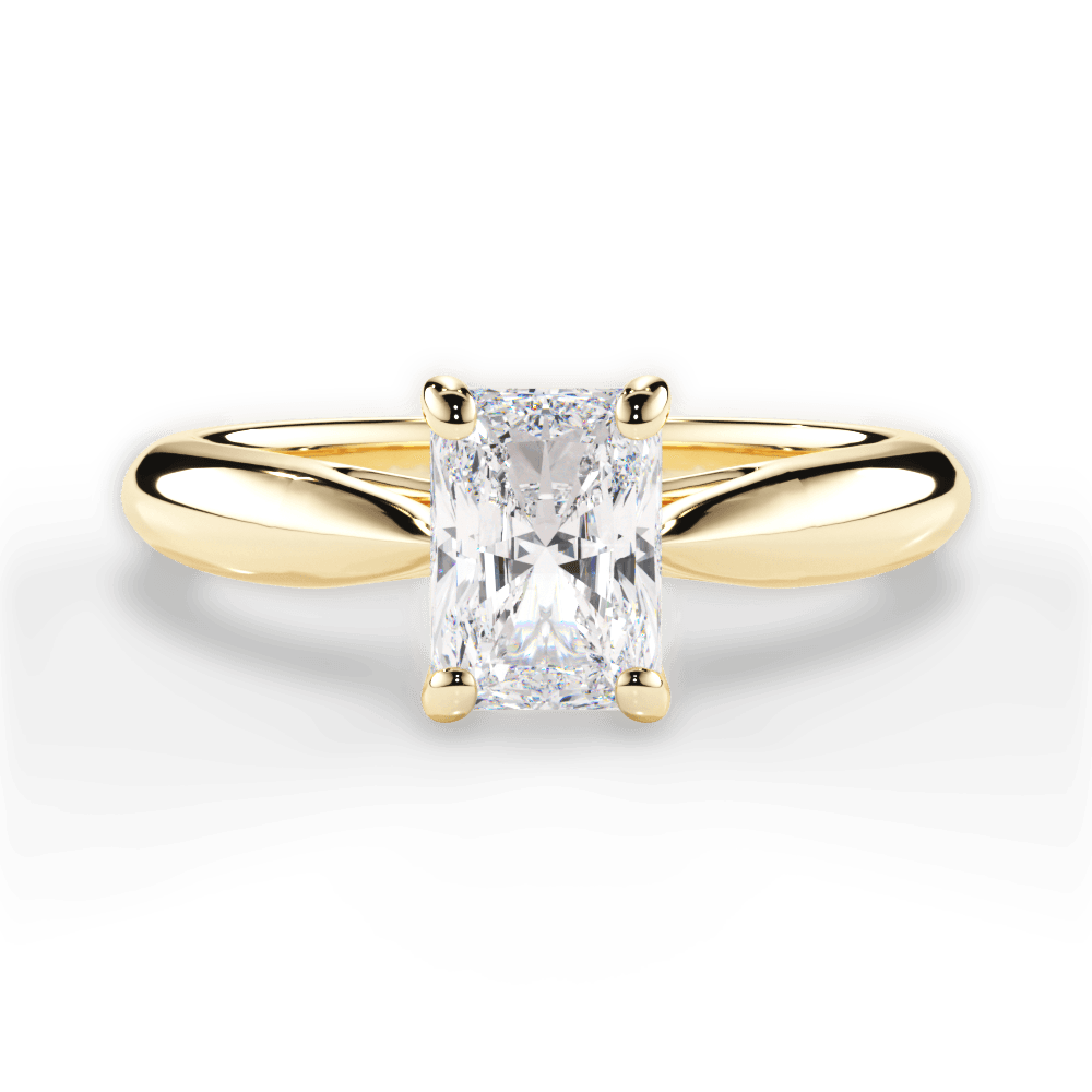 Colleen Radiant Cut Lab Grown Diamond 18Kt Yellow Gold Engagement Ring