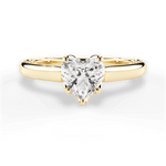 Carrie Heart Cut Lab Grown Diamond 18Kt Yellow Gold Engagement Ring