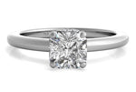 Brianna Asscher Cut Lab Grown Diamond Platinum Engagement Ring