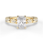 Gabriela Radiant Cut Lab Grown Diamond 18Kt Yellow Gold Engagement Ring