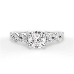 Justine Cushion Cut Lab Grown Diamond 18Kt White Gold Engagement Ring