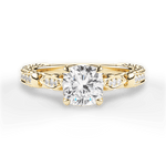 Gabriela Cushion Cut Lab Grown Diamond 18Kt Yellow Gold Engagement Ring